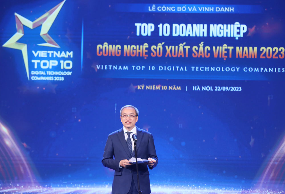 Vinh danh TOP 10 Doanh nghiệp Công nghệ số xuất sắc Việt Nam 2023