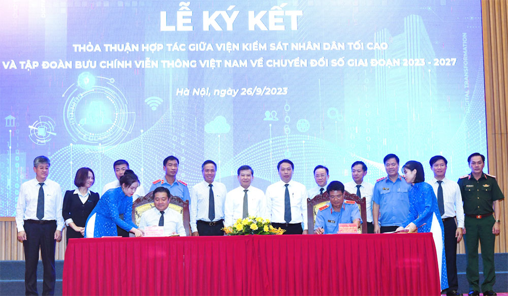 Viện Kiểm sát nhân dân tối cao và Tập đoàn VNPT hợp tác chuyển đổi số