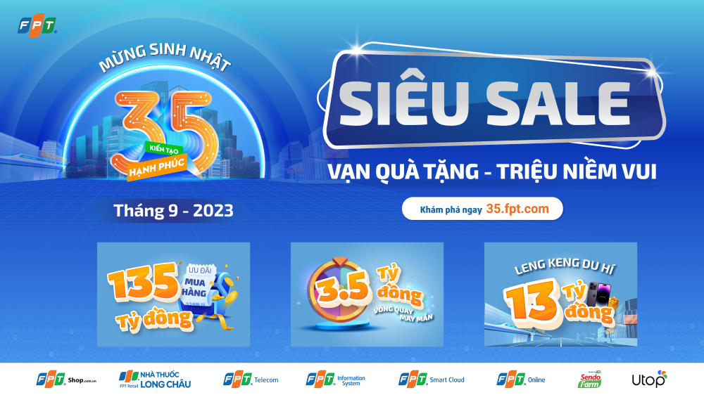 Toàn FPT áp dụng ưu đãi nhân dịp sinh nhật lên tới 135 tỷ đồng