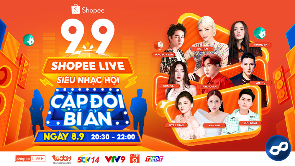 Dàn sao quy tụ tại siêu sale 9.9 trên Shopee