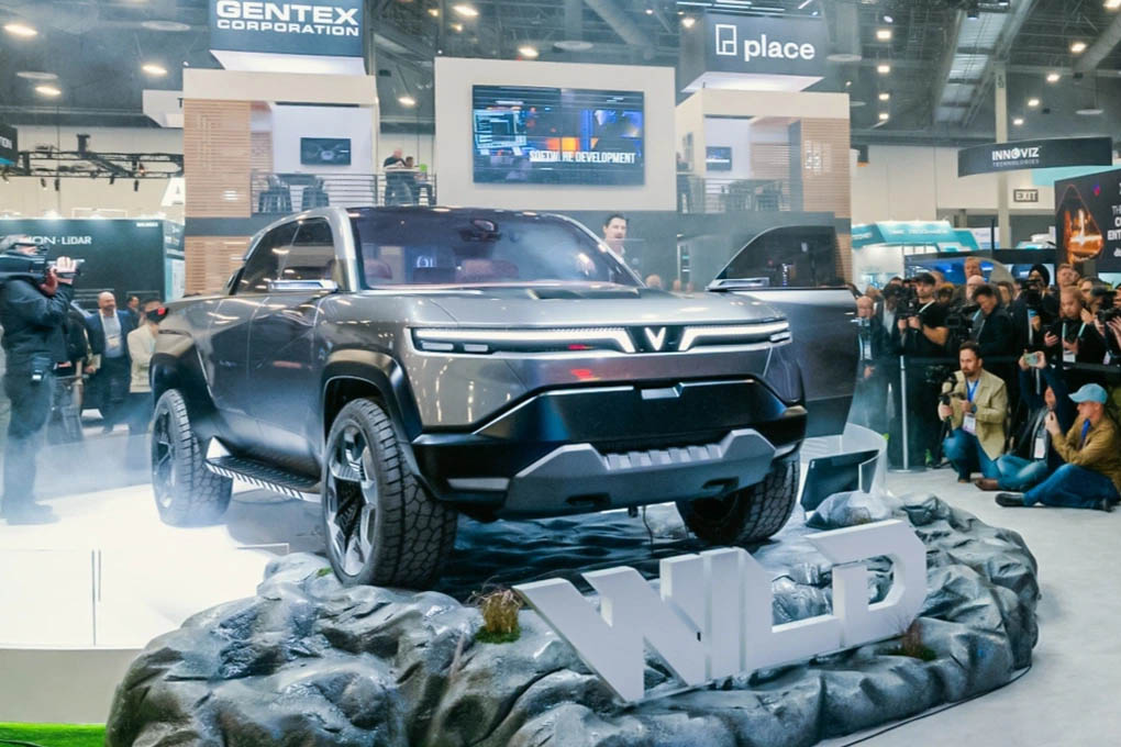 VinFast giới thiệu mẫu xe ôtô bán tải điện đầu tiên tại CES 2024