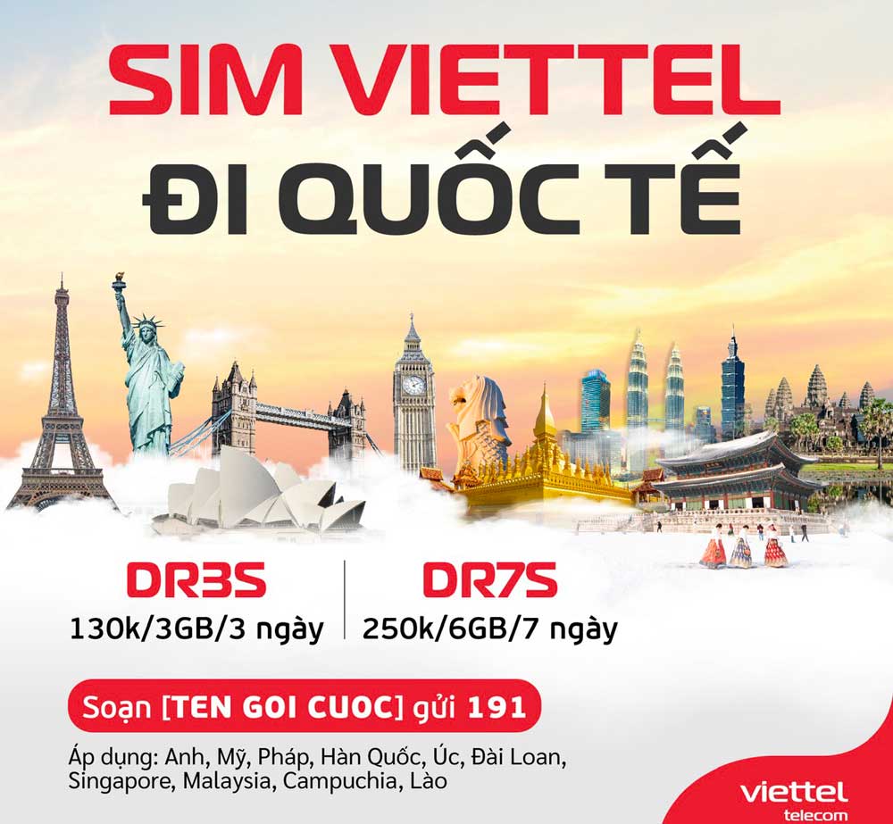 Viettel giảm giá data Roaming tới 3 lần tại nhiều quốc gia lớn