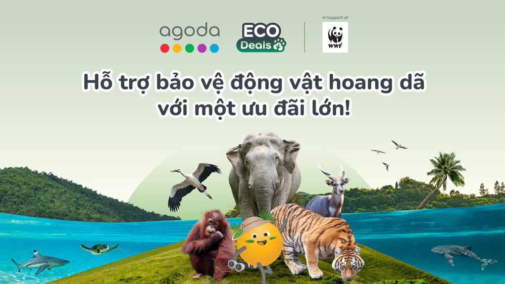 Agoda mở rộng Ưu đãi Sinh thái, hướng tới đóng góp 1 triệu USD cho bảo tồn động vật hoang dã