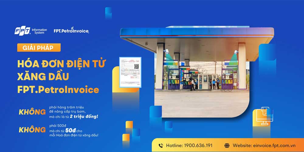 FPT.PetroInvoice - giải pháp tự động xuất hóa đơn bán lẻ xăng dầu