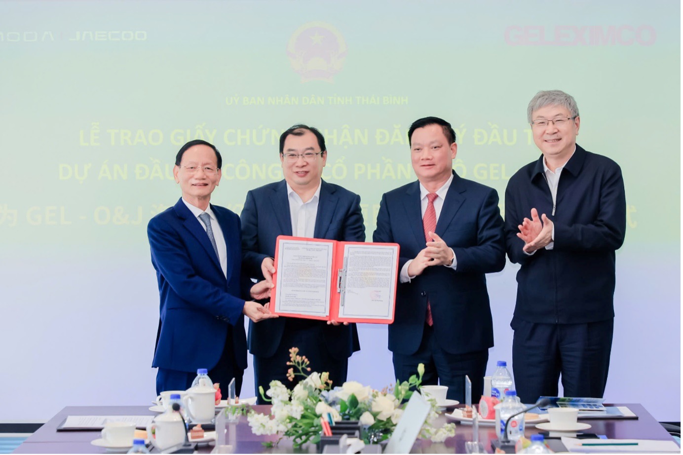 Liên doanh Geleximco - Chery nhận Chứng nhận ĐK đầu tư nhà máy ô tô