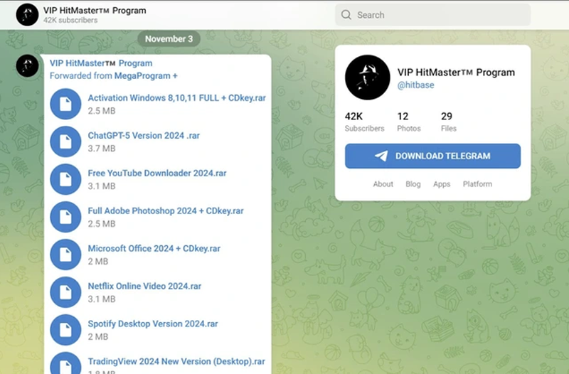 Mã độc Lumma Stealer đang lây lan nhanh chóng qua Telegram