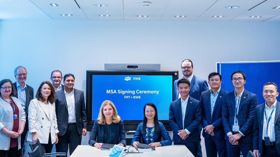 FPT và RWE hợp tác, hướng tới thúc đẩy chuyển đổi năng lượng xanh