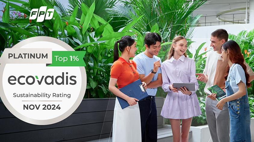 FPT tại Pháp được EcoVadis xếp hạng Bạch kim về Phát triển Bền vững