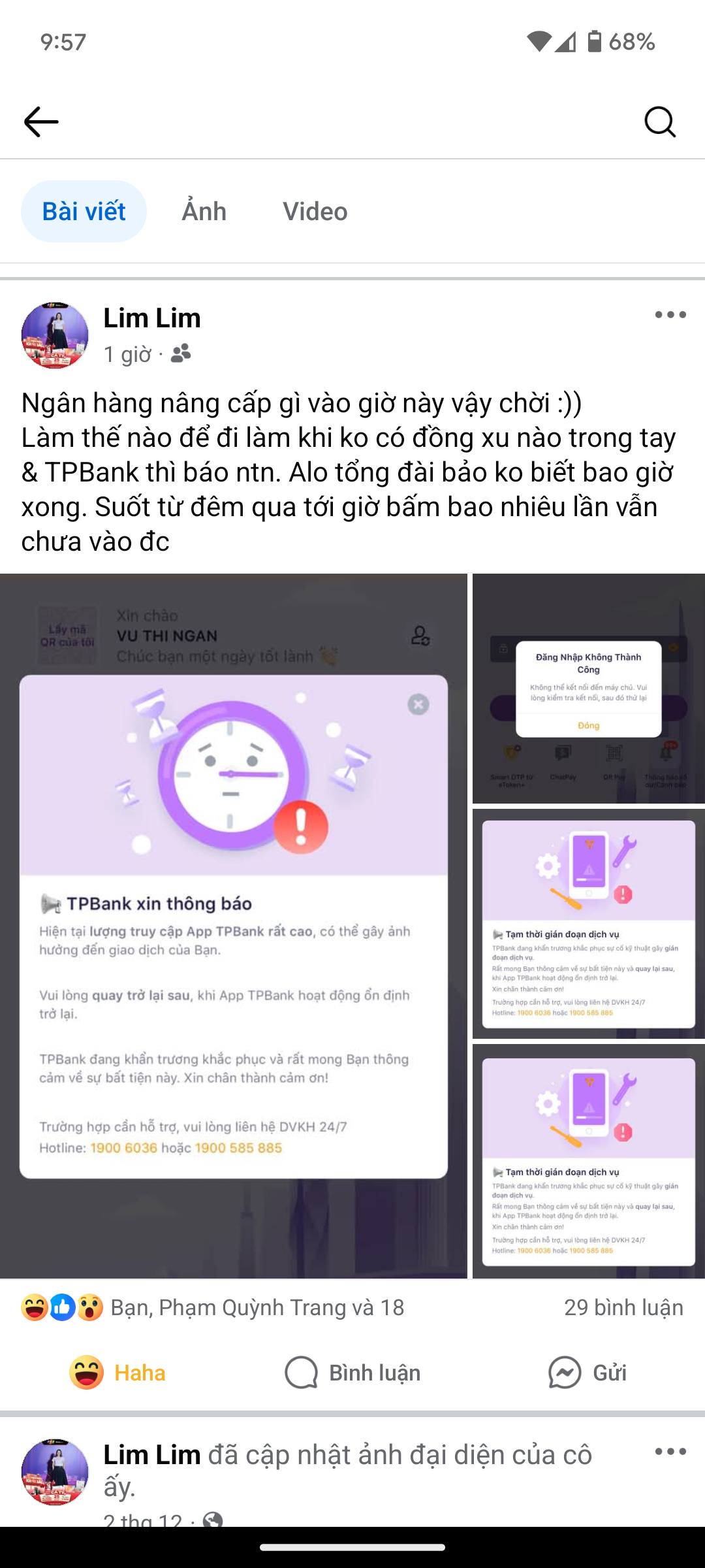 TPBank gián đoạn giao dịch do "nâng cấp hệ thống" kéo dài bất thường