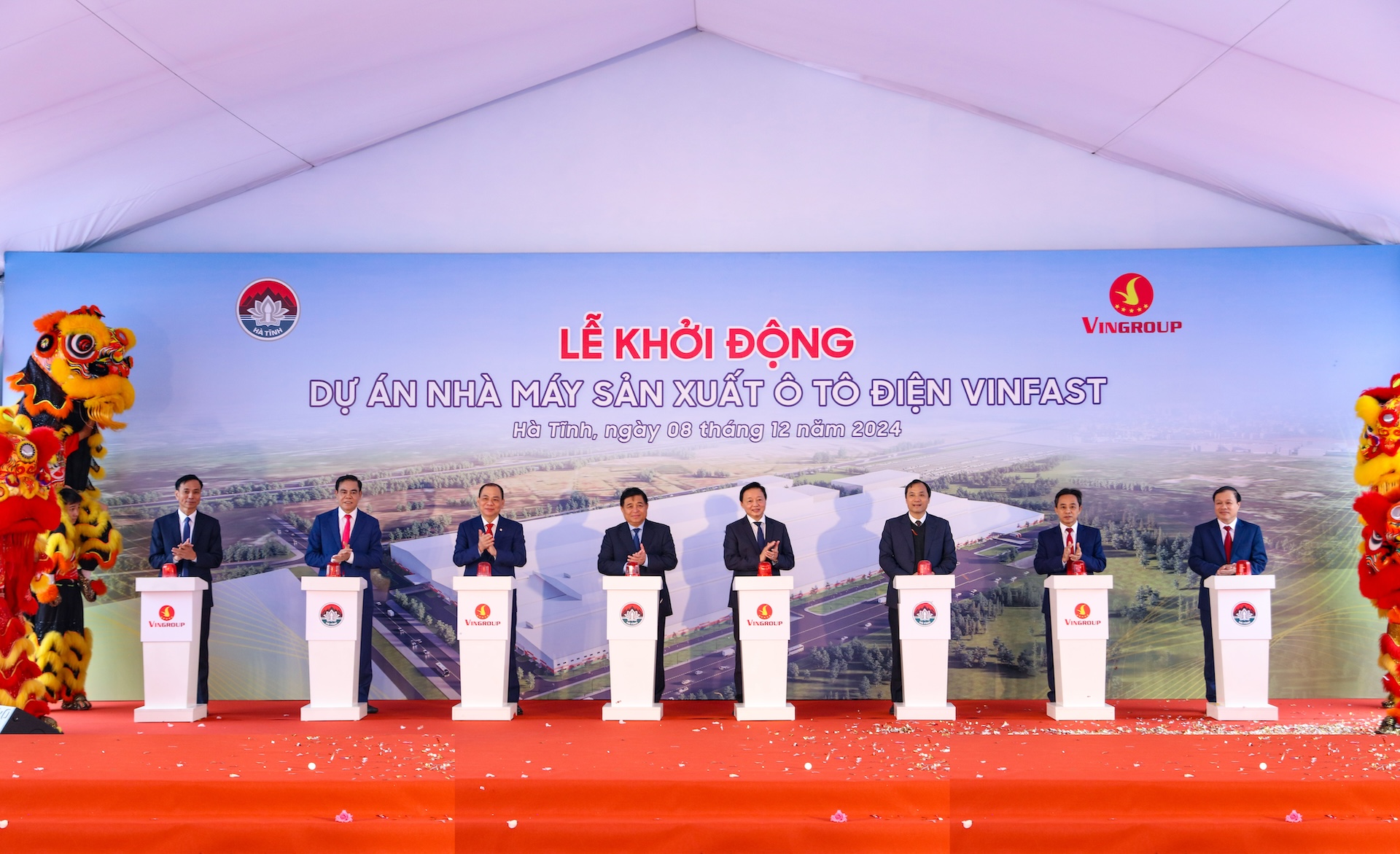 Khởi công nhà máy sản xuất ô tô điện ở Hà Tĩnh