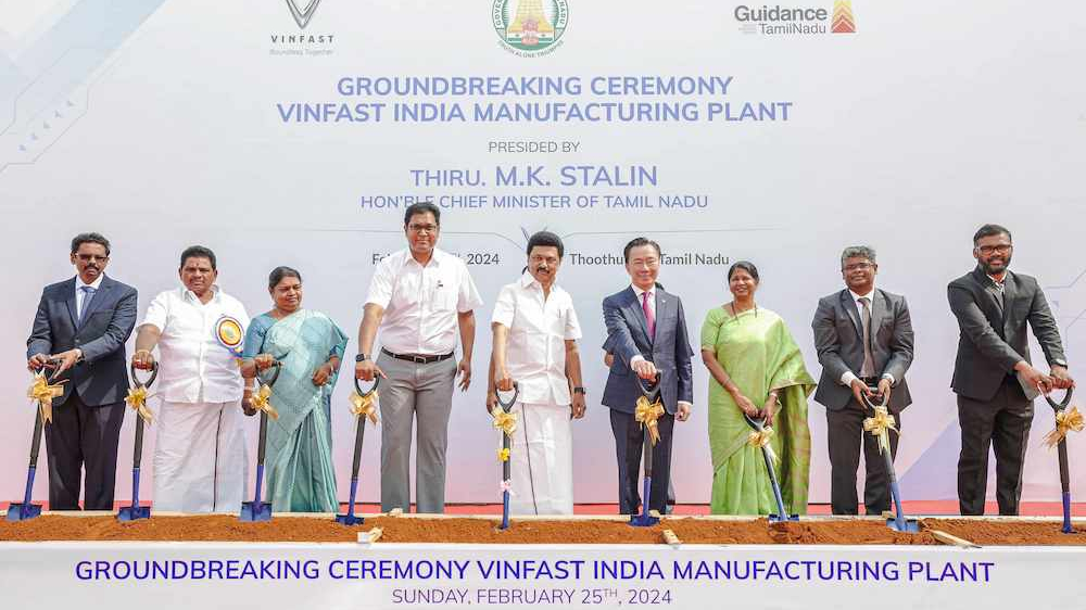 Nhà máy sản xuất xe điện VinFast tại Ấn Độ khởi công, công suất 150.000 xe/năm