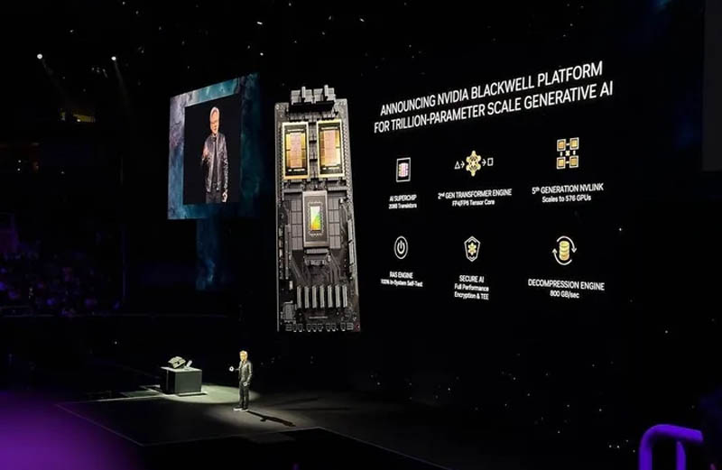 Nvidia ra mắt loạt chip AI Blackwell mạnh nhất thế giới