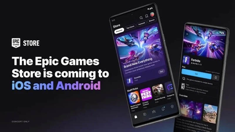 Cửa hàng trò chơi Epic Games Store sắp mở cửa trên Android