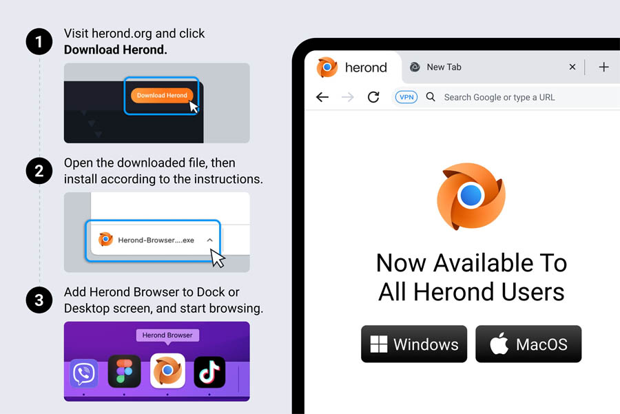 Trình duyệt web Herond Browser chính thức phát hành tại Việt Nam