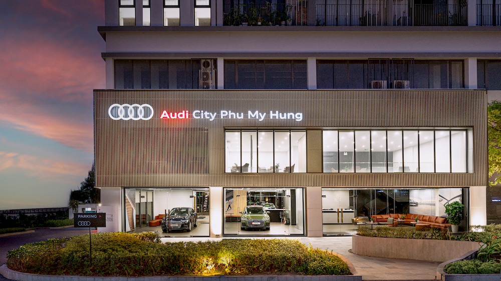 Đại lý Audi City vừa khai trương, trang bị cả trạm sạc nhanh 160 kW cho khách đi xe điện
