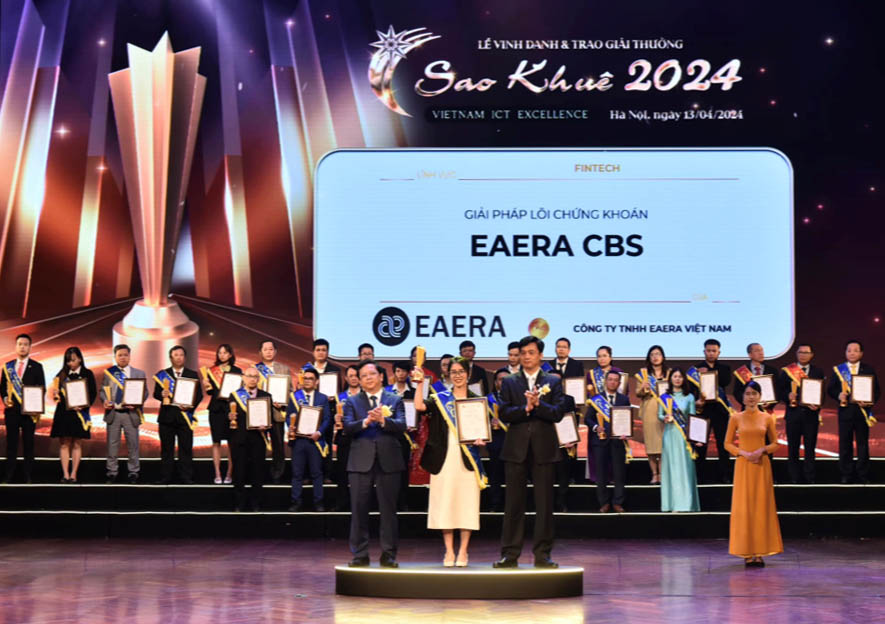 EAERA giành giải thưởng Sao Khuê 2024 với giải pháp lõi chứng khoán EAERA CBS
