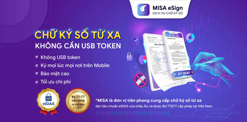 MISA là đơn vị tiên phong cung cấp cung cấp dịch vụ chứng thực chữ ký số từ xa. 