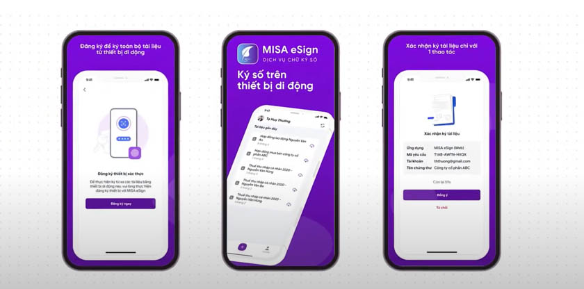 Với MISA eSign, người dân có thể ký kết từ xa ngay trên thiết bị di động 