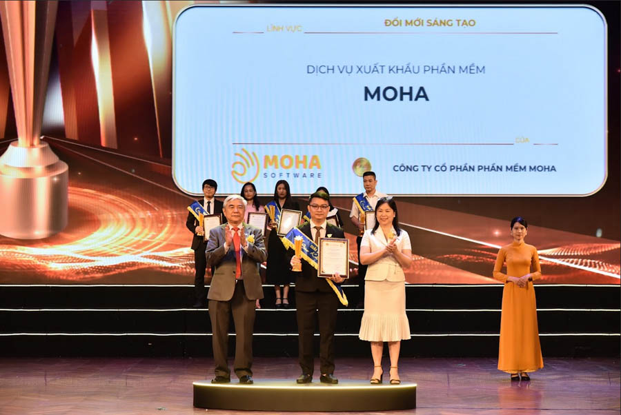 MOHA Software đón nhận danh hiệu Đổi mới Sáng tạo tại giải thưởng Sao Khuê 2024