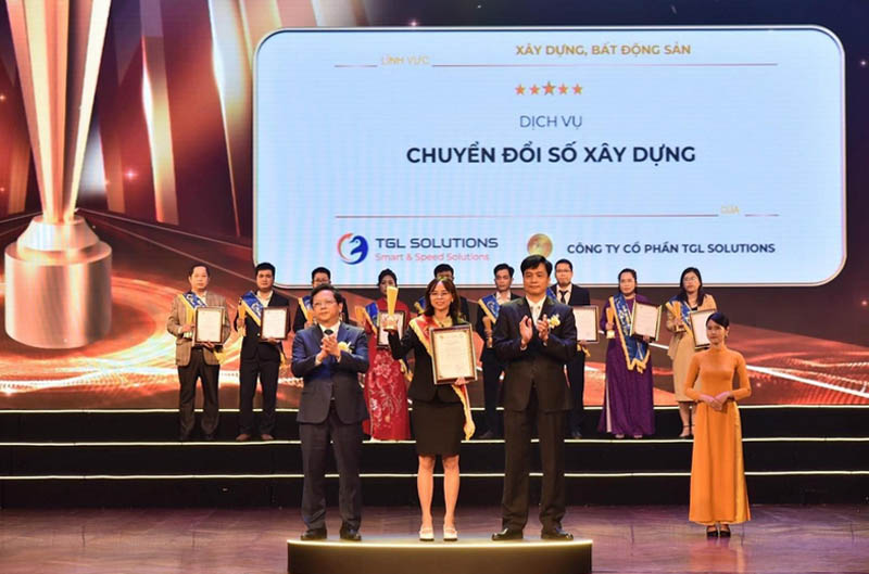 TGL Solutions khẳng định vị thế dẫn đầu trong lĩnh vực chuyển đổi số xây dựng với giải thưởng Sao Khuê được xếp hạng 5 sao