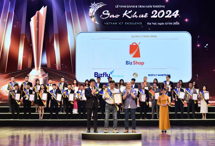 Giải pháp của Bizfly tiếp tục ghi danh tại Sao Khuê 2024