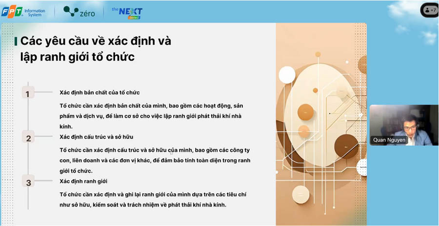 Ông Quân chỉ ra các cách xác lập ranh giới của tổ chức.