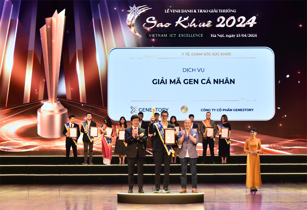 Dịch vụ giải mã Gen của GeneStory được vinh danh tại Sao Khuê 2024