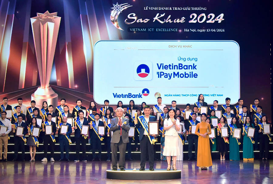 VietinBank iPay Mobile lần thứ 7 liên tiếp đạt giải thưởng Sao Khuê