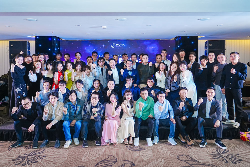 *Hình ảnh tập thể MOHA Software cùng các khách hàng, đối tác thân thiết trong Year End Party năm 2023
