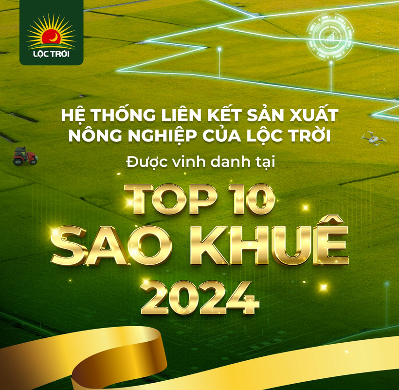 Hệ thống Farm ERP của Lộc Trời đạt Top 10 Sao Khuê 2024