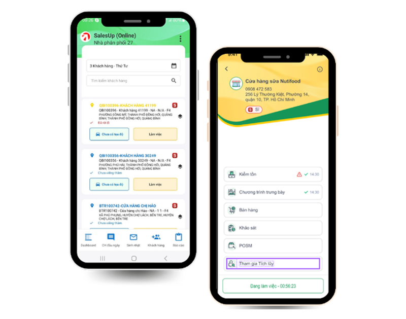 SalesUp DMS Mobile APP vượt trội trên mọi thiết bị