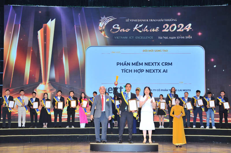 Kỷ nguyên công nghệ AI, NextX CRM giải thưởng Sao Khuê 2024 Giải pháp quản lý doanh nghiệp toàn diện