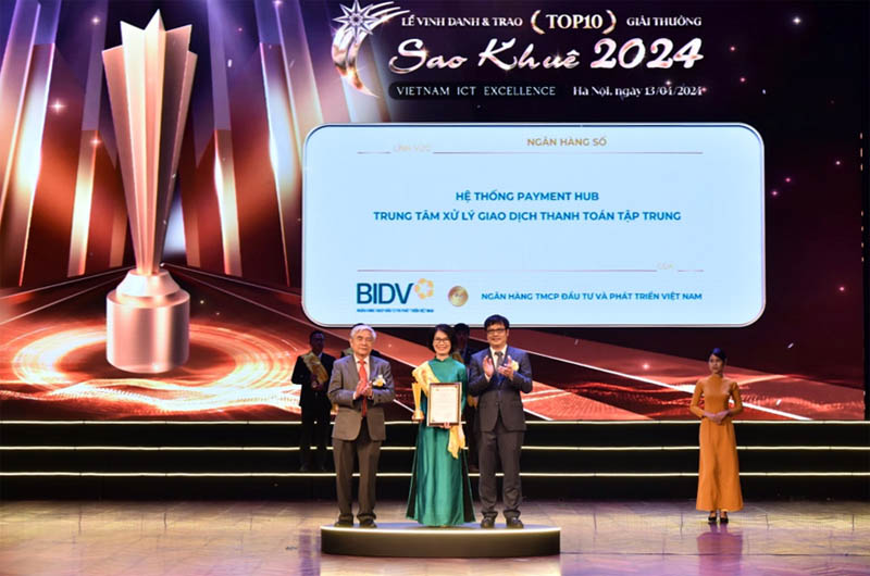 BIDV Payment Hub giành giải thưởng Top 10 Sao Khuê 2024