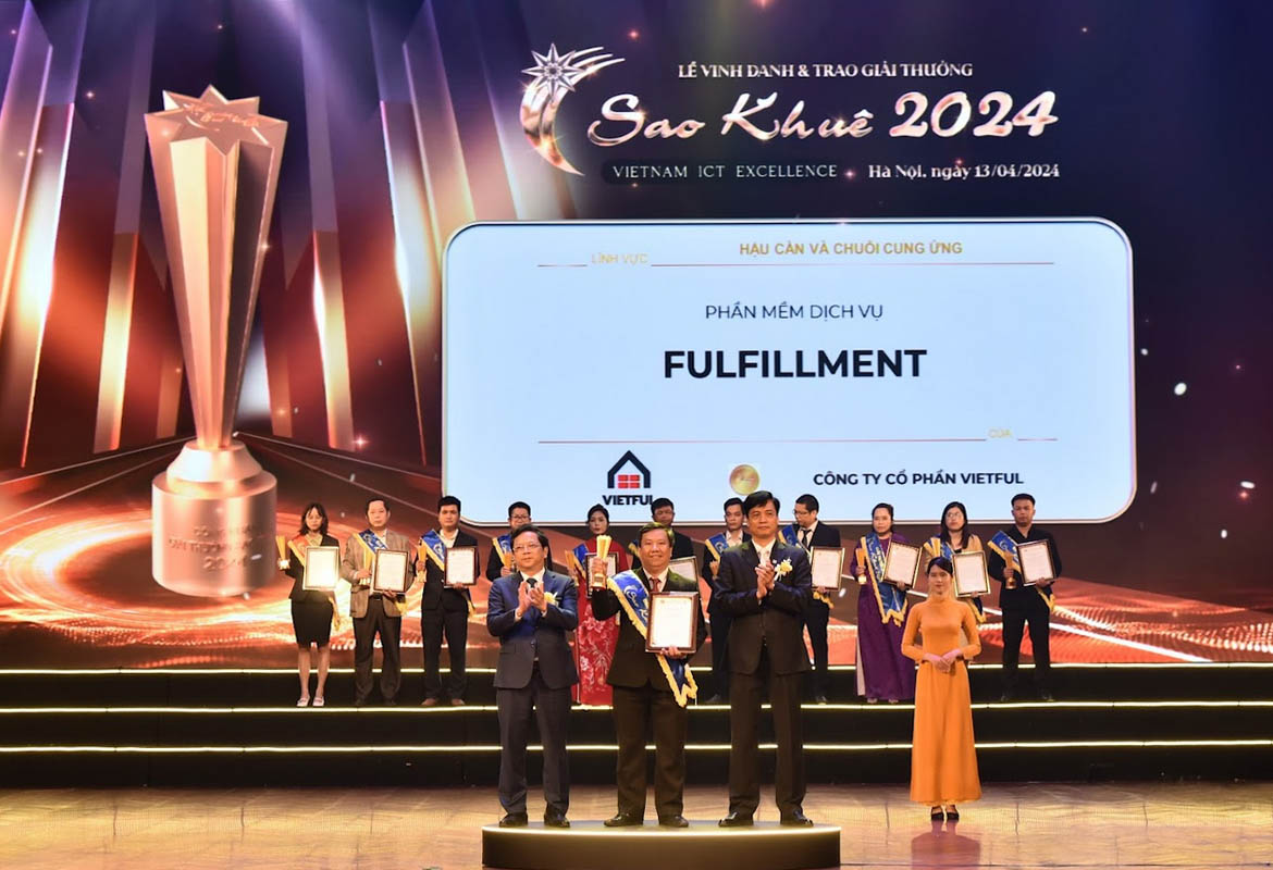 Giải pháp Phần mềm kho Fulfillment VietFul vinh dự đón nhận giải thưởng Sao Khuê 2024