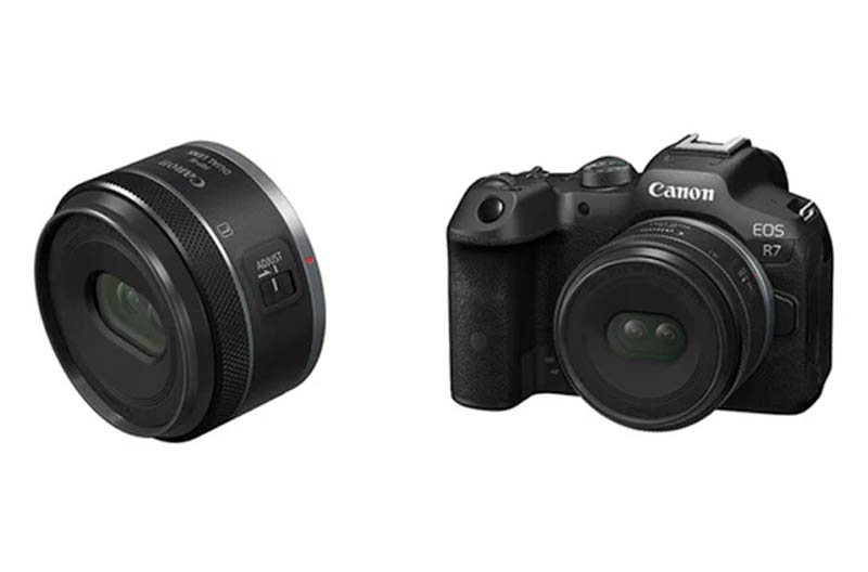 Ống kính Canon RF-S 7.8mm f/4 STM DUAL dùng tạo video không gian cho Vision Pro