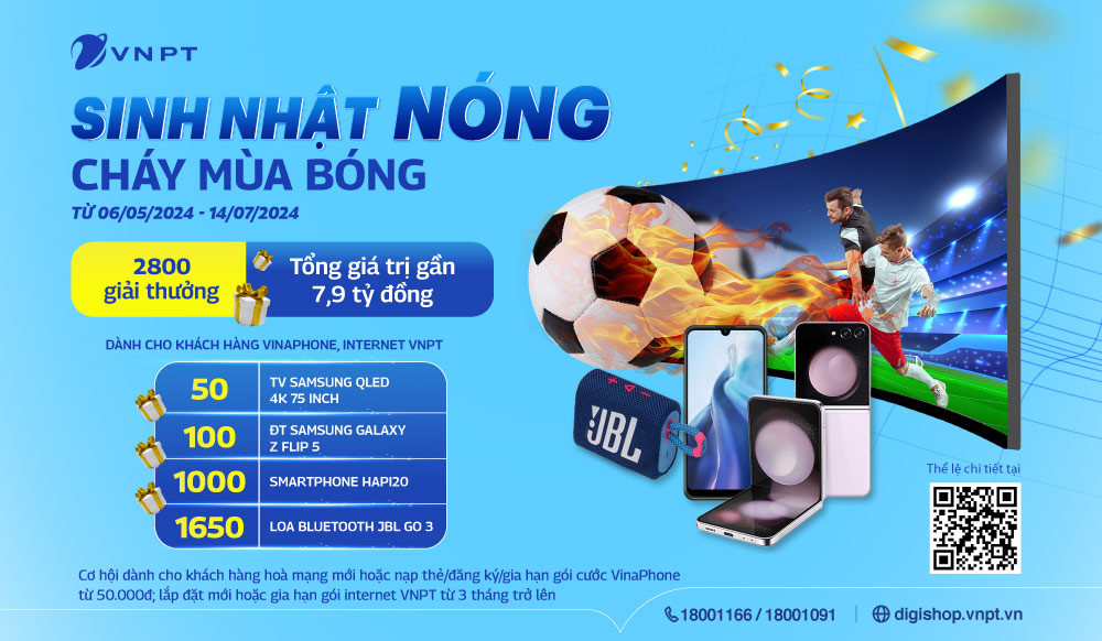 VNPT dành ‘kho’ quà 7,9 tỷ đồng tặng khách hàng