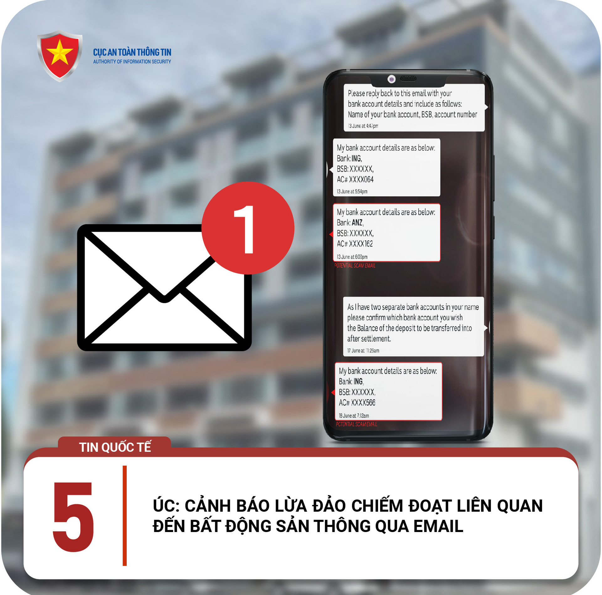 Người dùng cần cảnh giác với thủ đoạn lừa đảo mới qua email