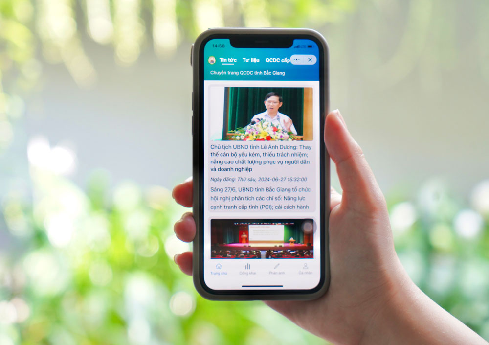 mini app Quy chế dân chủ Bắc Giang