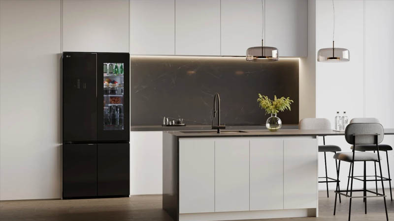 LG ra mắt tủ lạnh InstaView French Door mới với thiết kế 4 cánh mặt gương