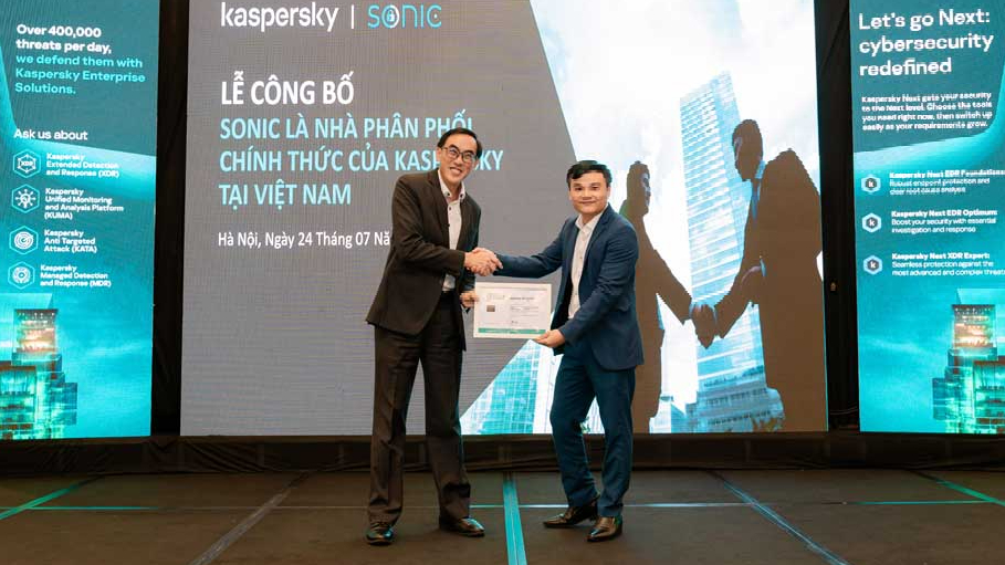 Sonic trở thành nhà phân phối thứ hai của Kaspersky tại Việt Nam