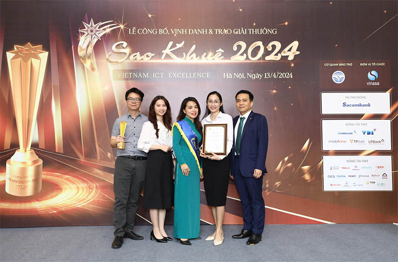 BIDV nhận giải thưởng Sao Khuê 2024 cho sản phẩm Thanh toán QR xuyên biên giới