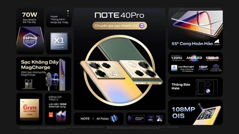 Infinix Note 40 Pro ra mắt thị trường Việt Nam với giá 5,99 triệu đồng