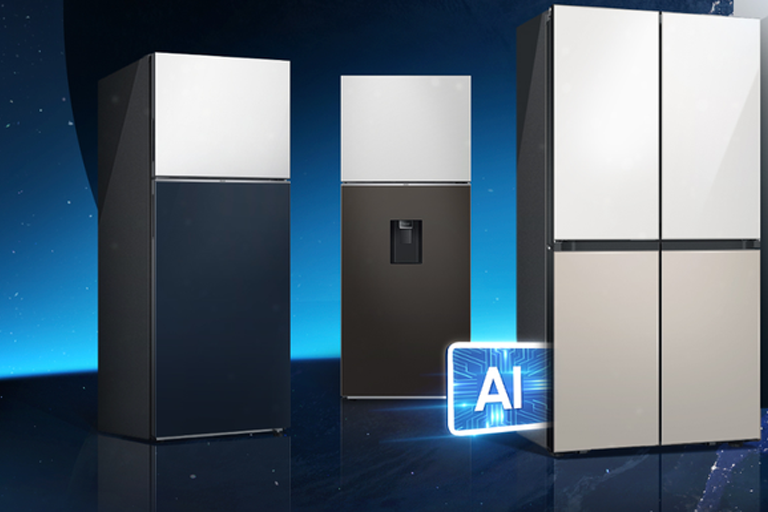 Samsung ra mắt tủ lạnh Side by Side trang bị công nghệ AI