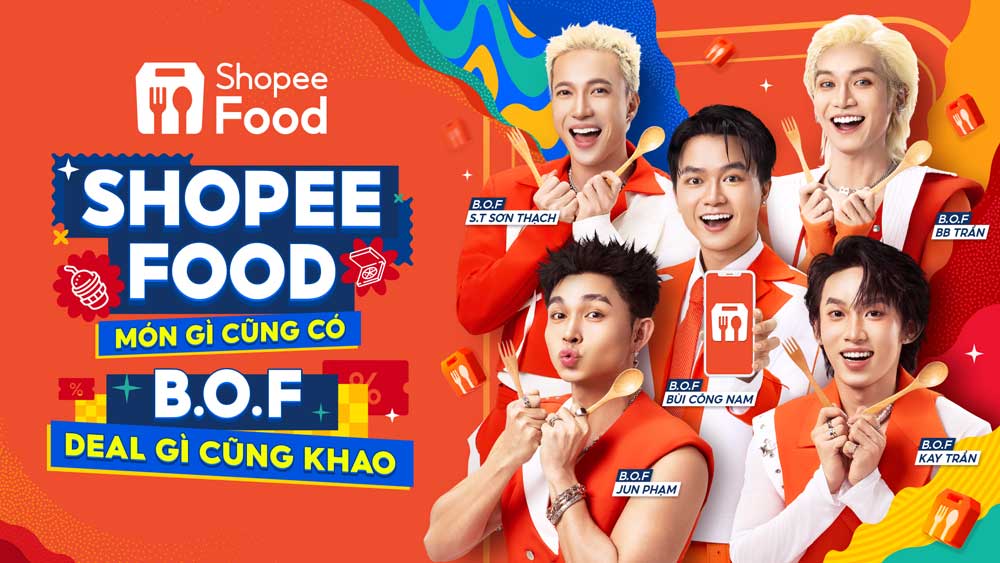 B.O.F trở thành các đại sứ thương hiệu mới của ShopeeFood