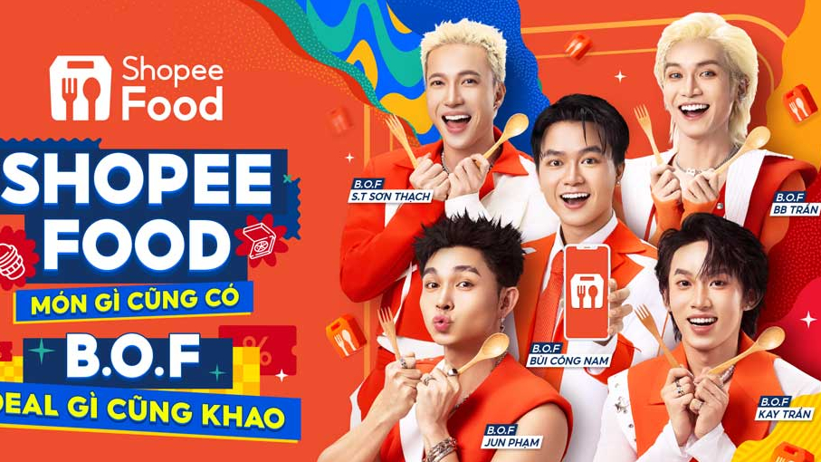 B.O.F trở thành các đại sứ thương hiệu mới của ShopeeFood