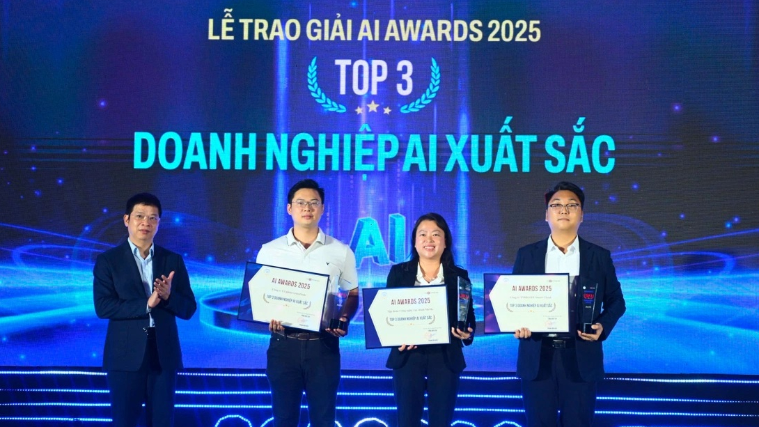 FPT nhận giải Doanh nghiệp AI và Giải pháp AI xuất sắc tại AI4VN