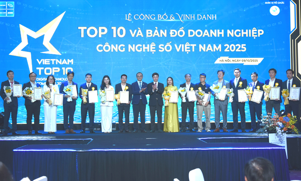 81 doanh nghiệp công nghệ số đạt Top 10 có tổng doanh 2024 thu hơn 160.000 tỷ đồng