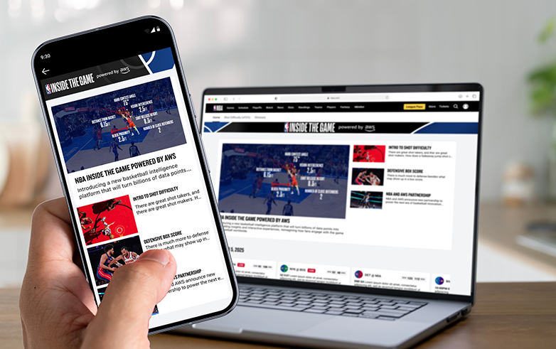 NBA và AWS công bố hợp tác, mở ra kỷ nguyên sáng tạo trong lĩnh vực bóng rổ