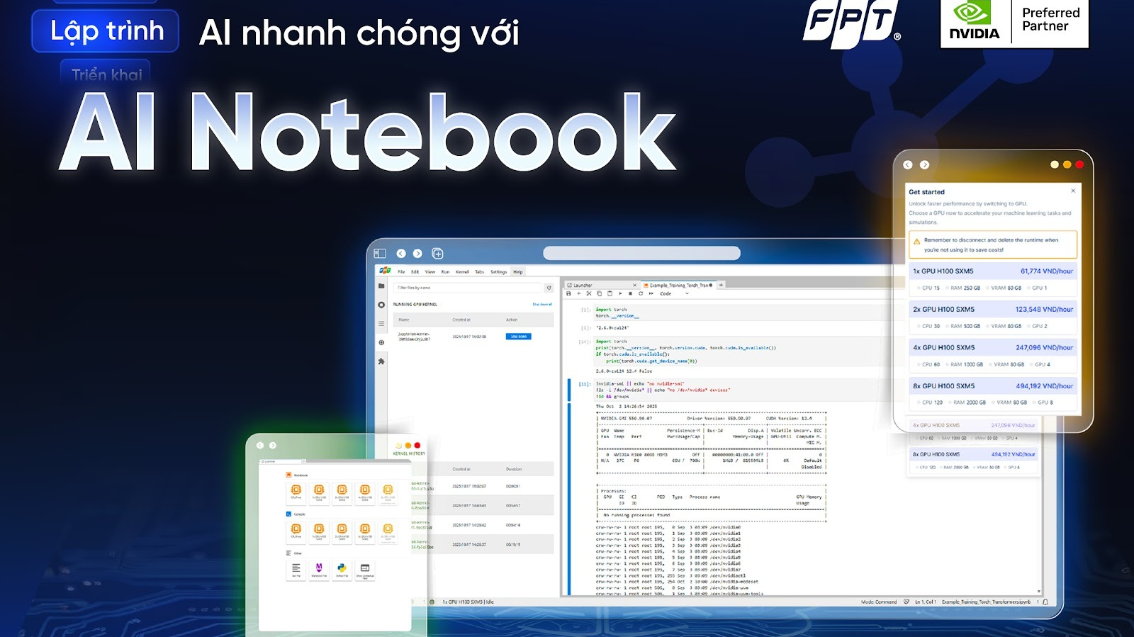 FPT ra mắt dịch vụ nền tảng điện toán đám mây AI Notebook