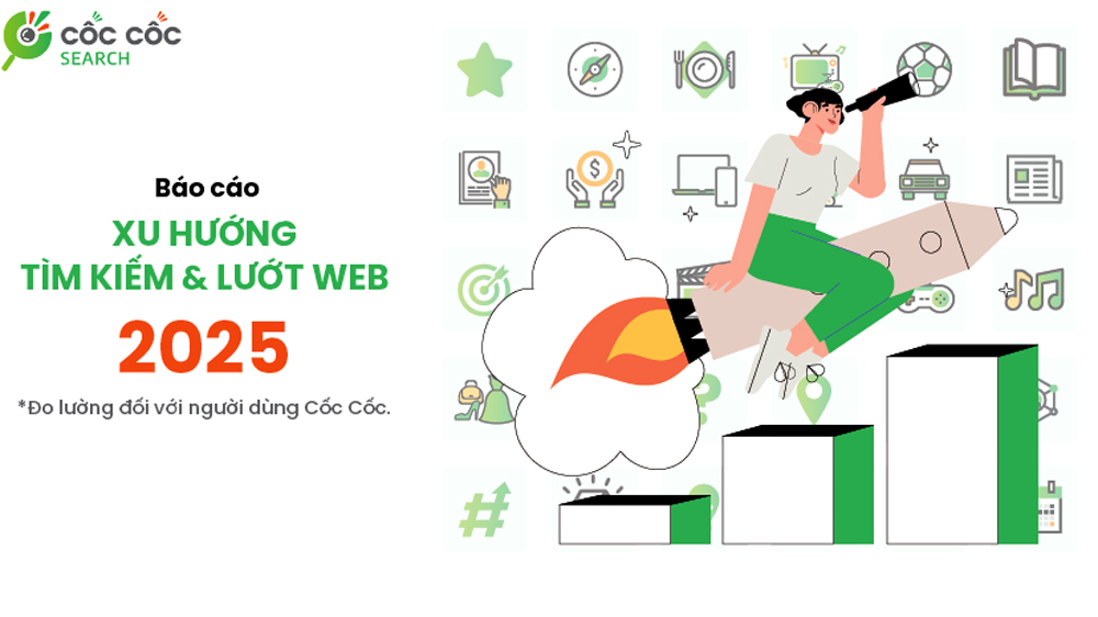 Công nghệ, Giải trí và Giáo dục lọt top 3 tìm kiếm nhiều nhất 2025
